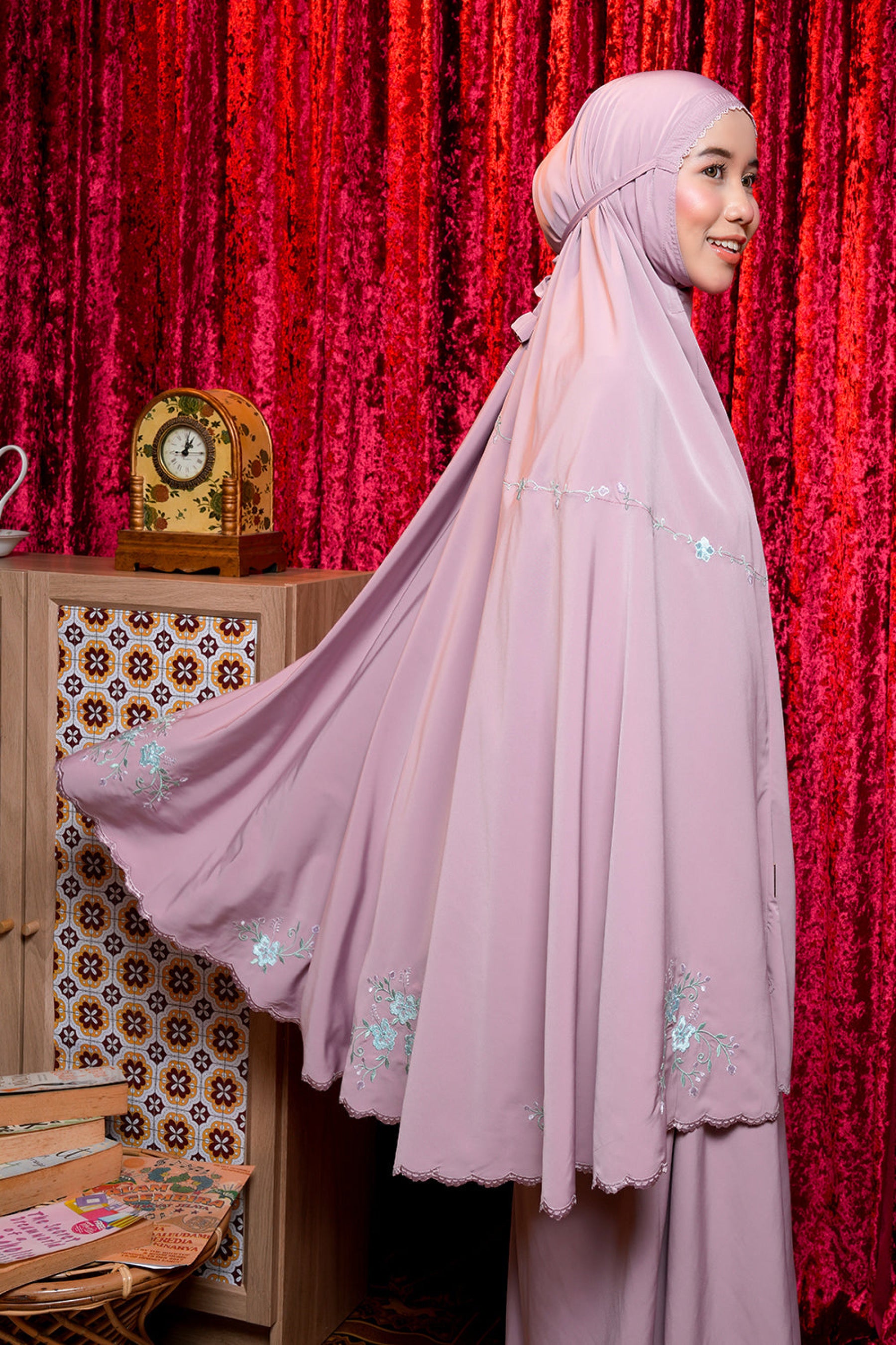 The Hibiscus in Rose Prayer Wear