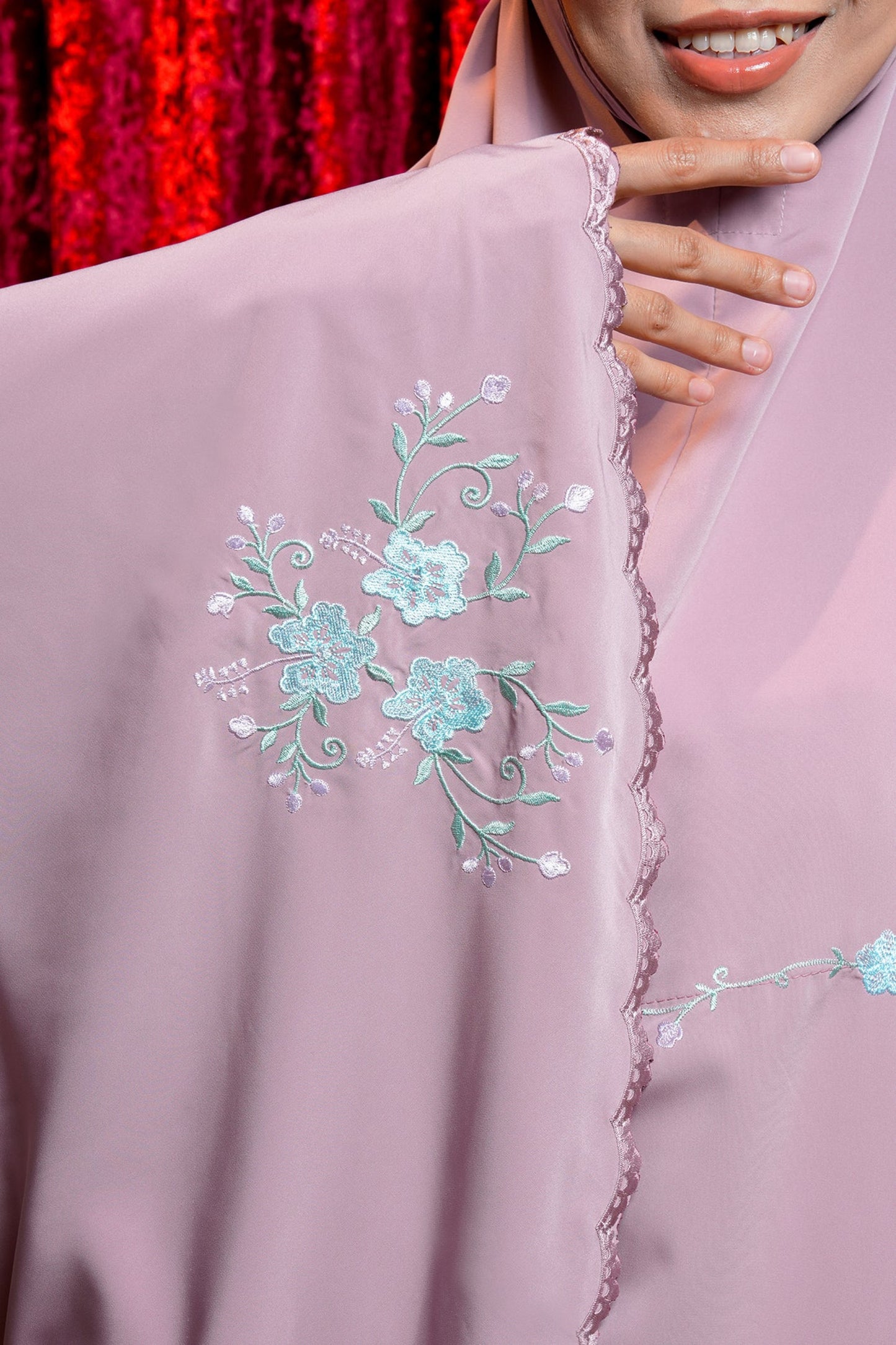 The Hibiscus in Rose Prayer Wear