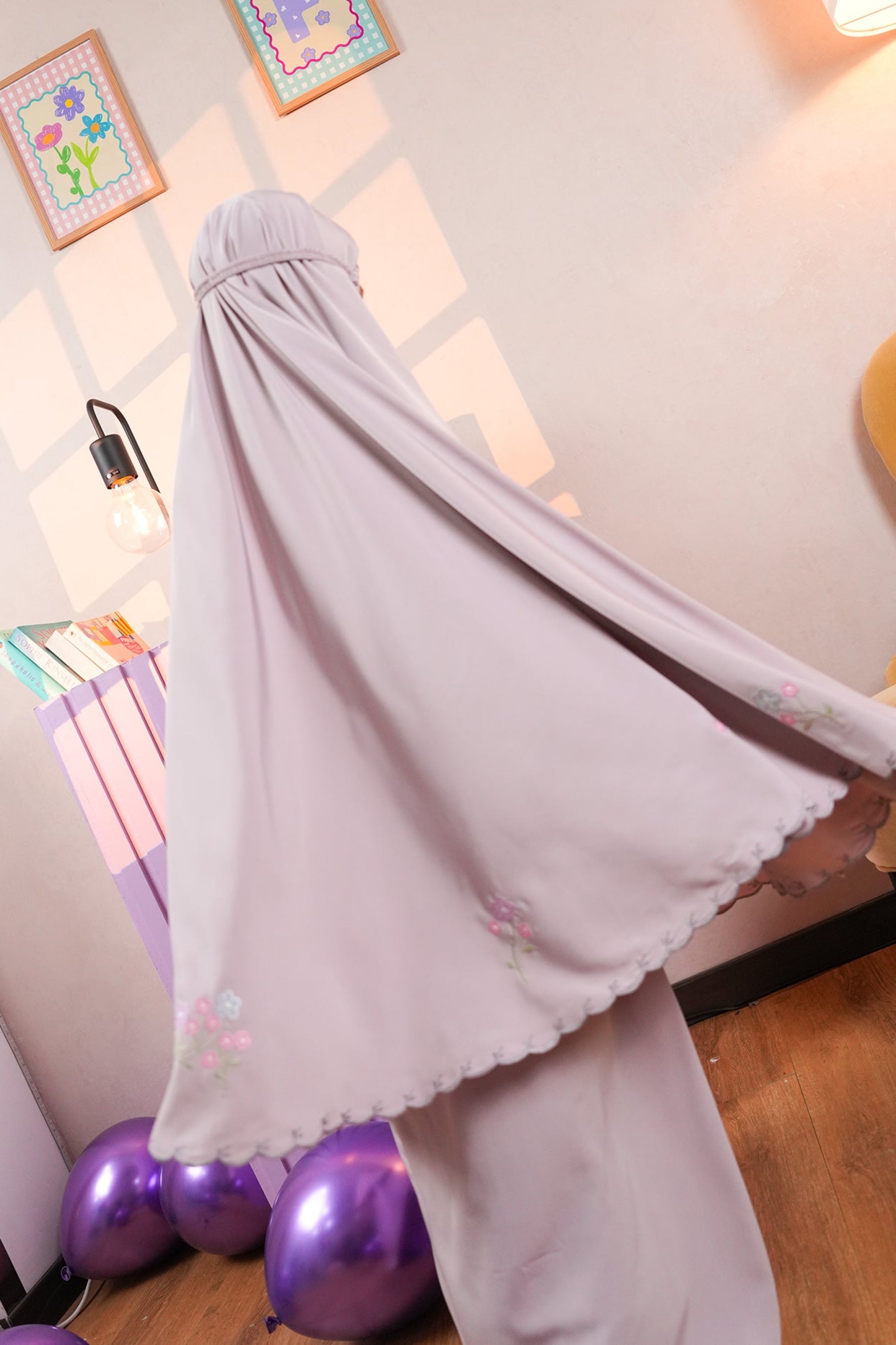 Little Lunara in Mulberry Prayer Wear