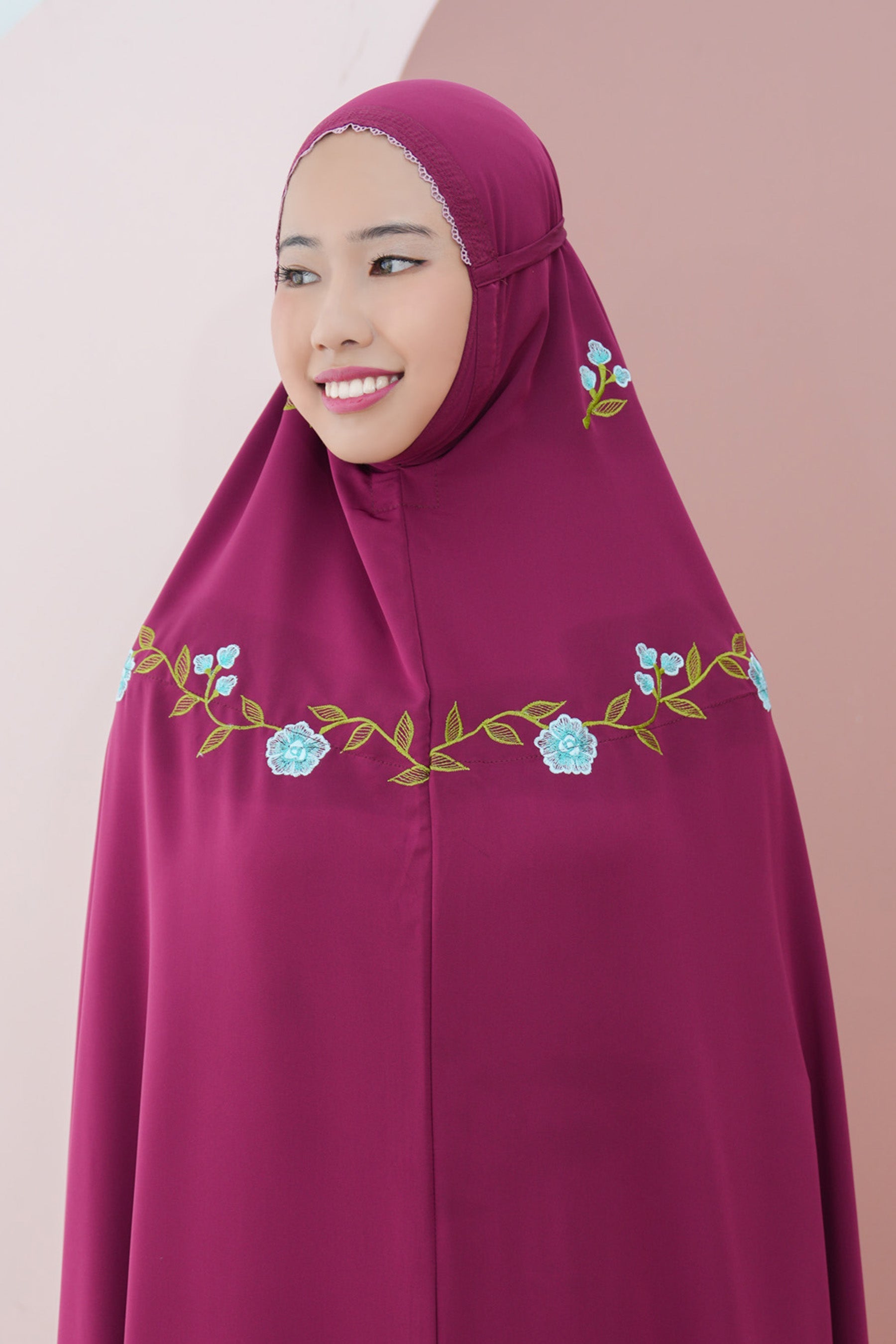 Lotus In Burgundy Prayer Wear