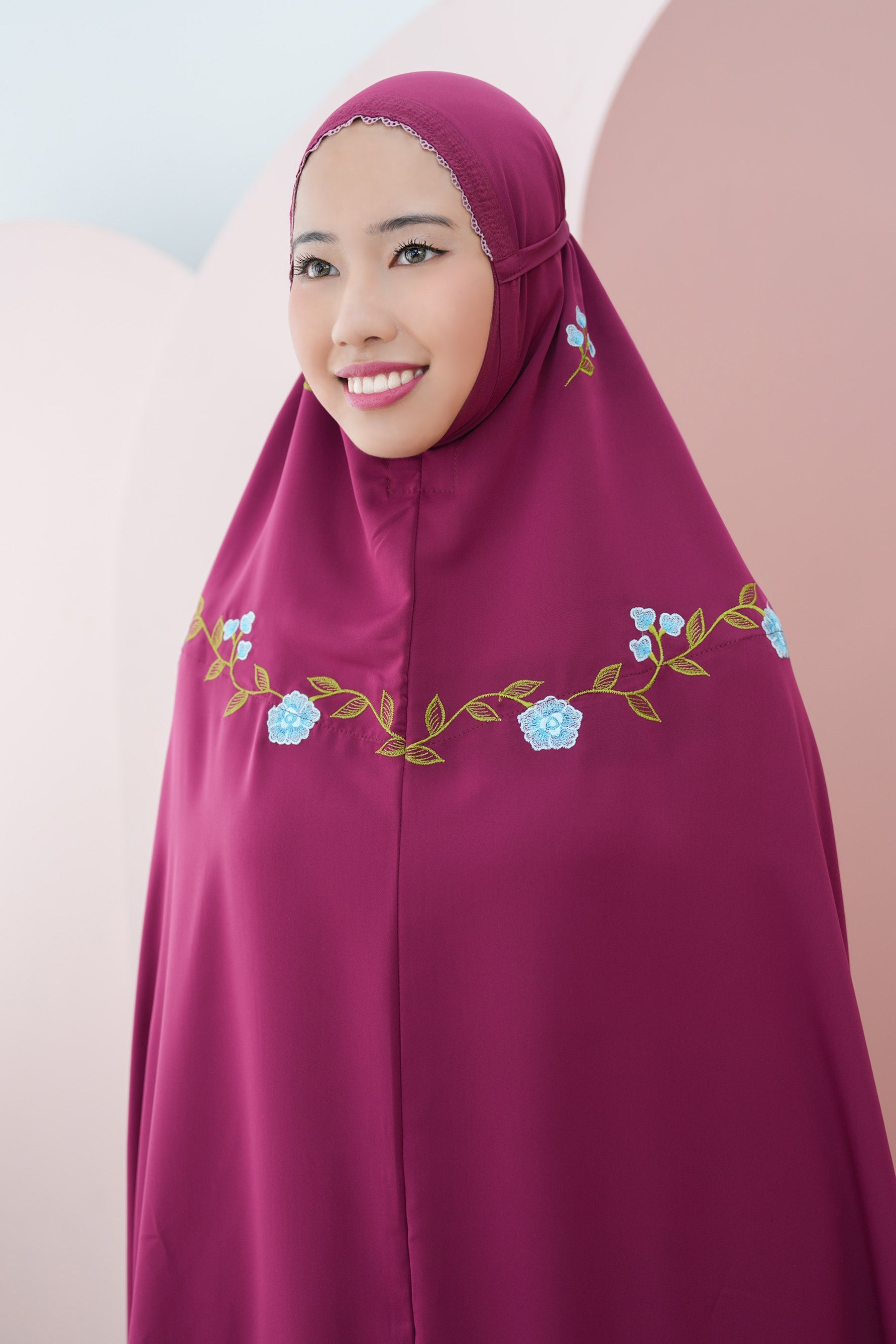 Lotus In Burgundy Prayer Wear