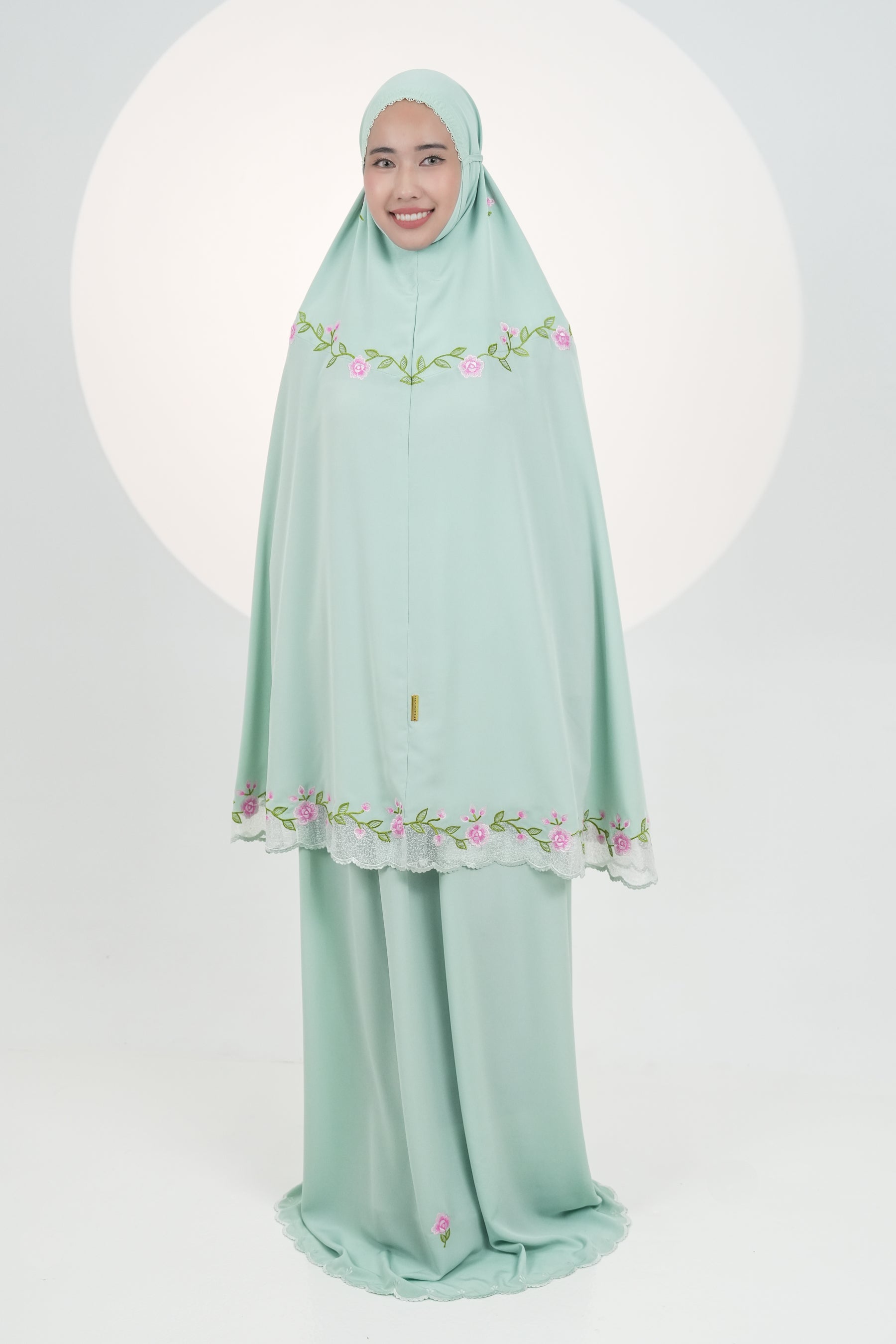 Lotus In Green Prayer Wear