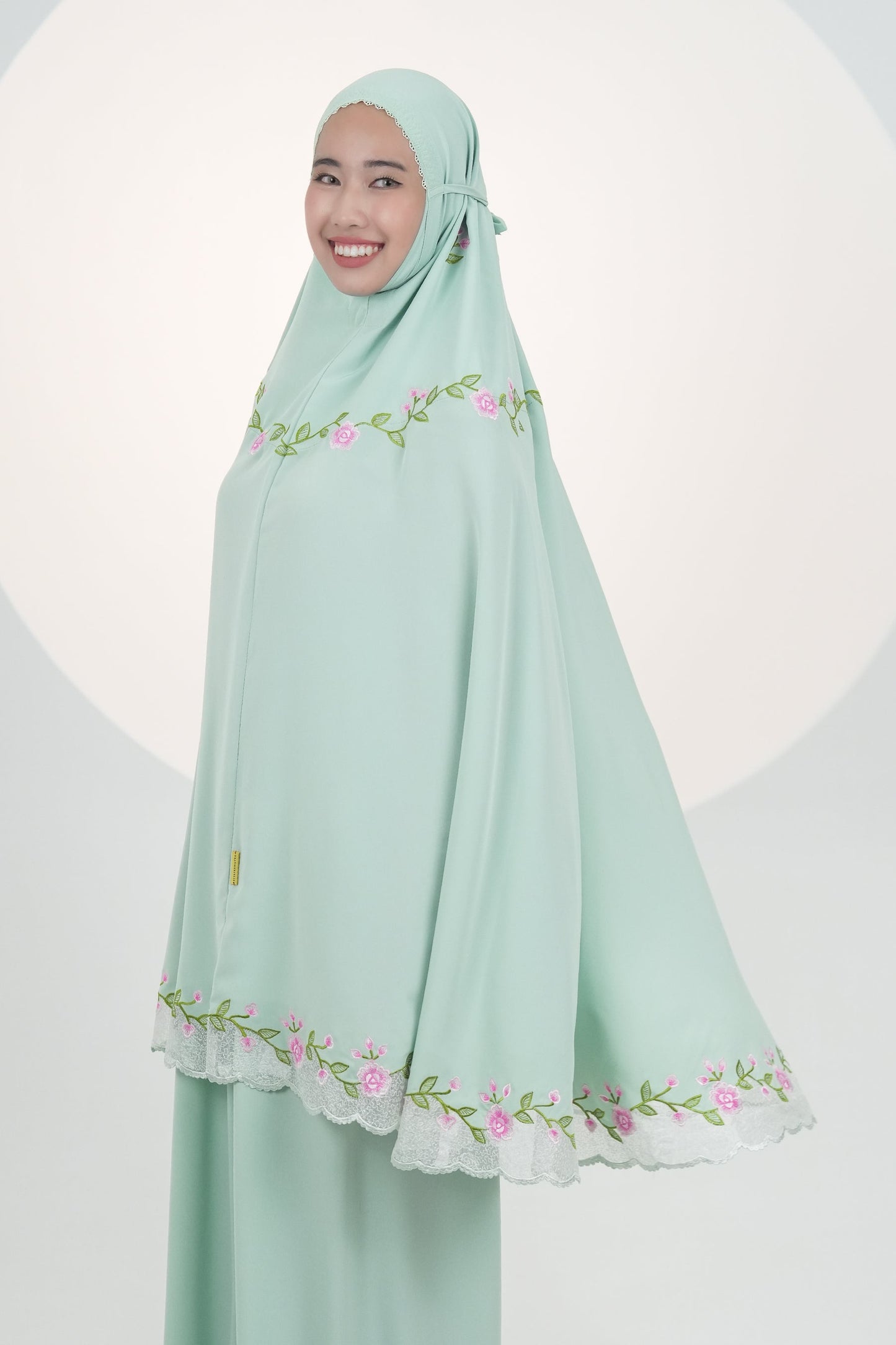 Lotus In Green Prayer Wear