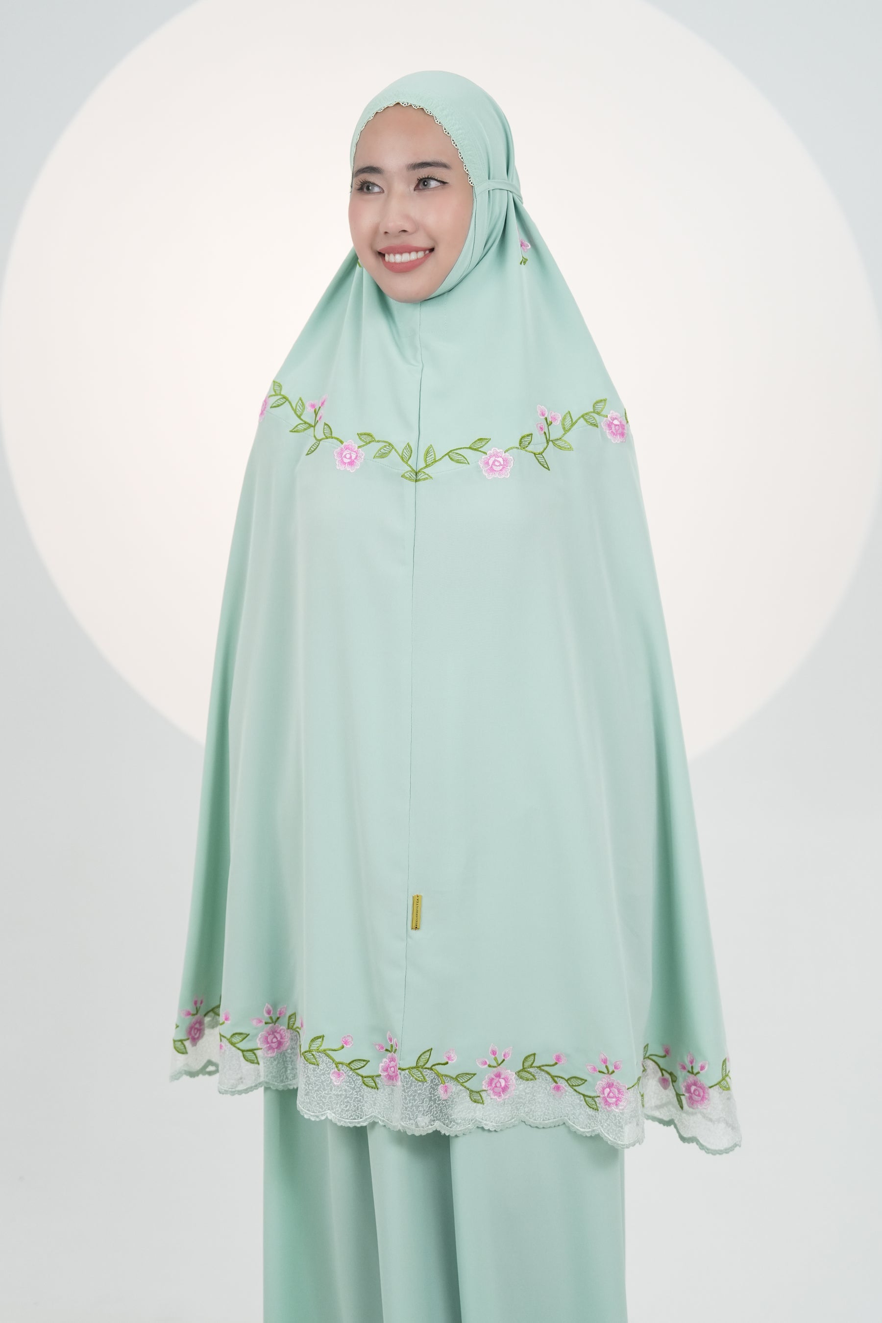 Lotus In Green Prayer Wear