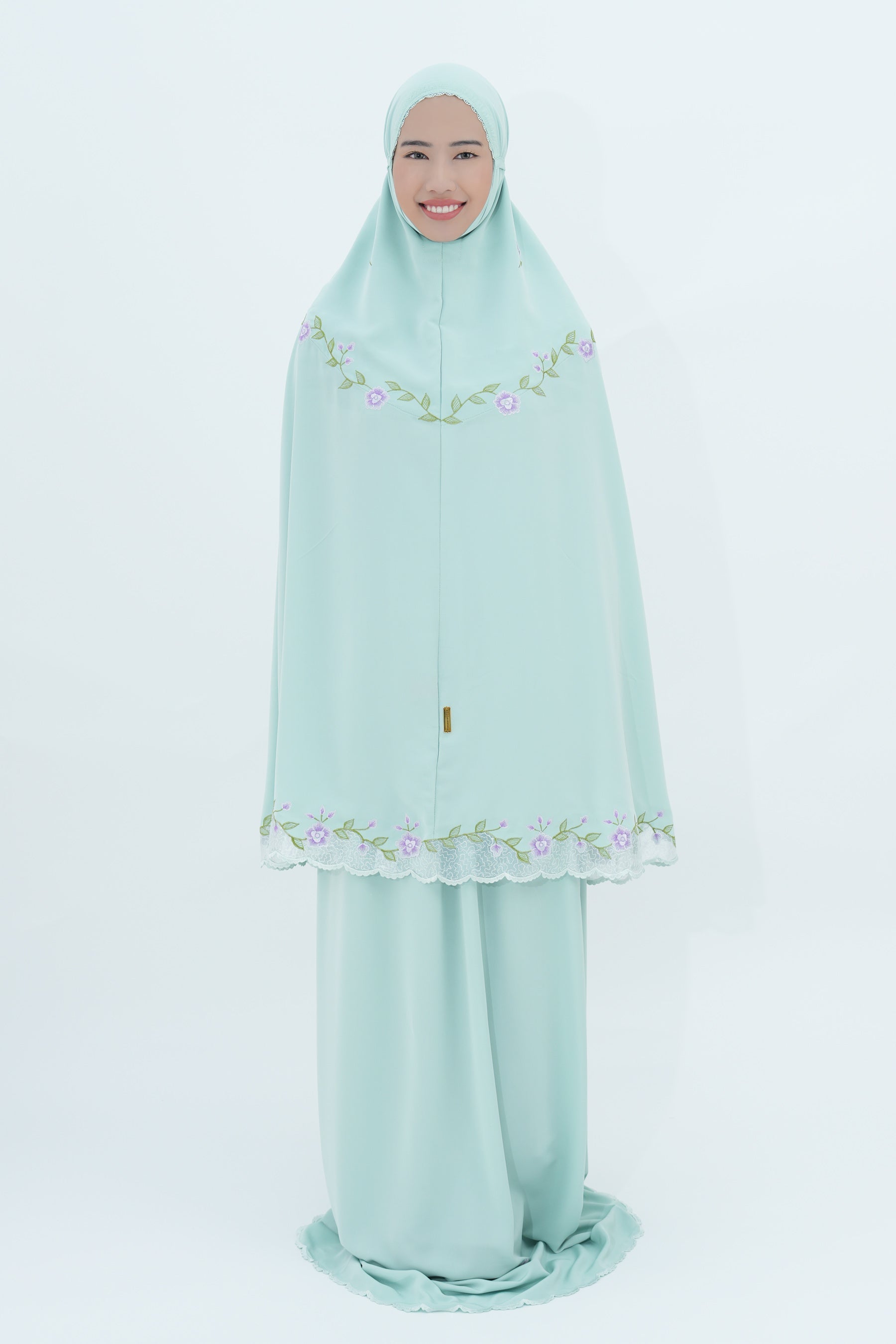 Lotus In Green Prayer Wear