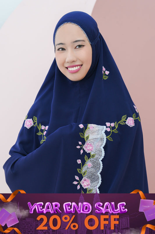 Lotus In Navy Prayer Wear