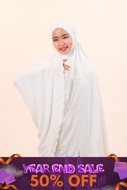 [As Is] Medina Omra(Tweens) Vanilla Prayer Wear