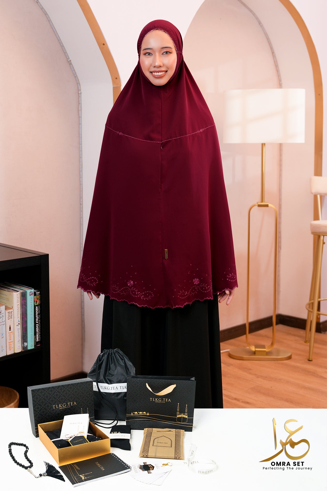 Medina Omra in Dark Cherry Gift Set