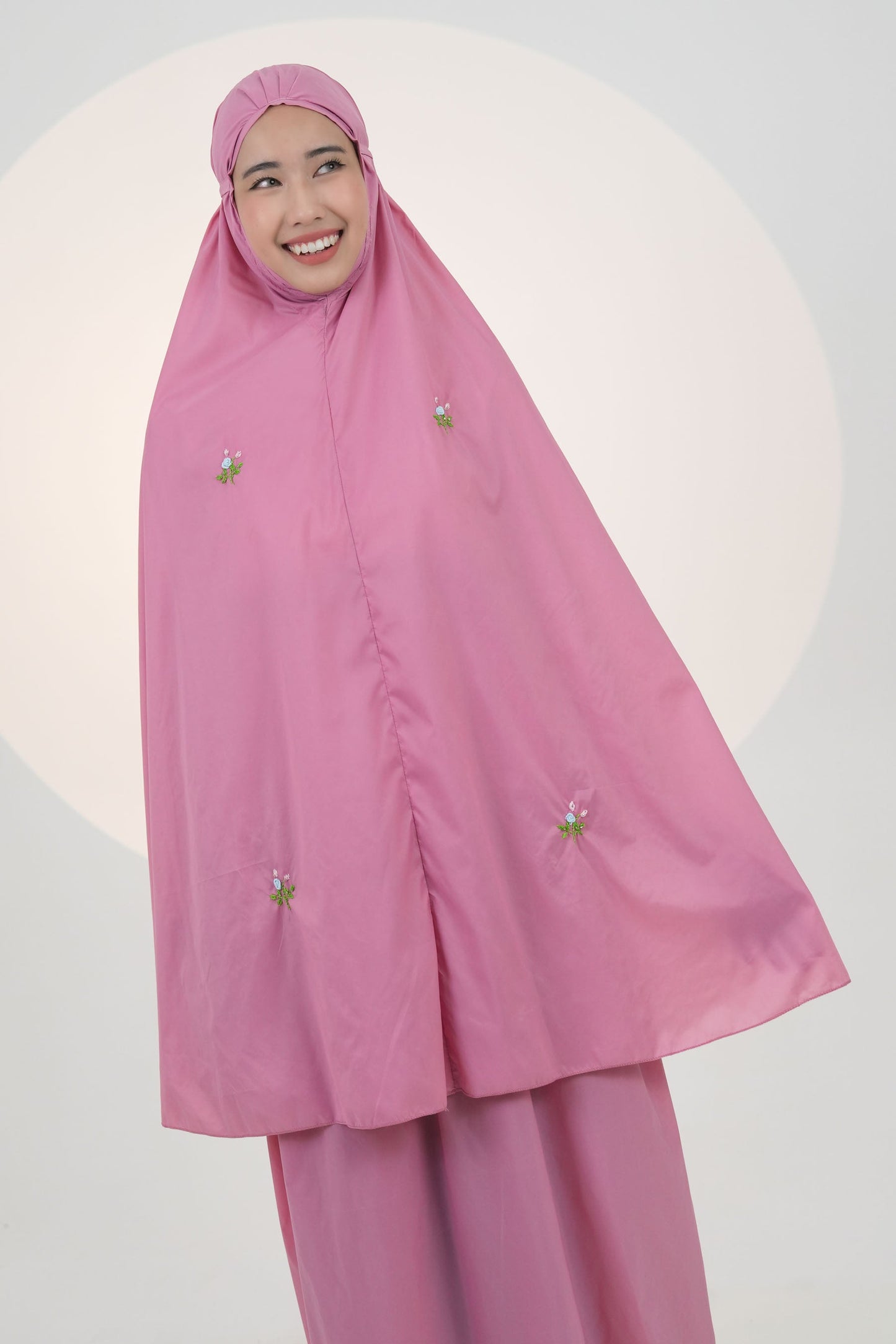 Pocketable Travel Telekung In Bubblegum Prayer Wear