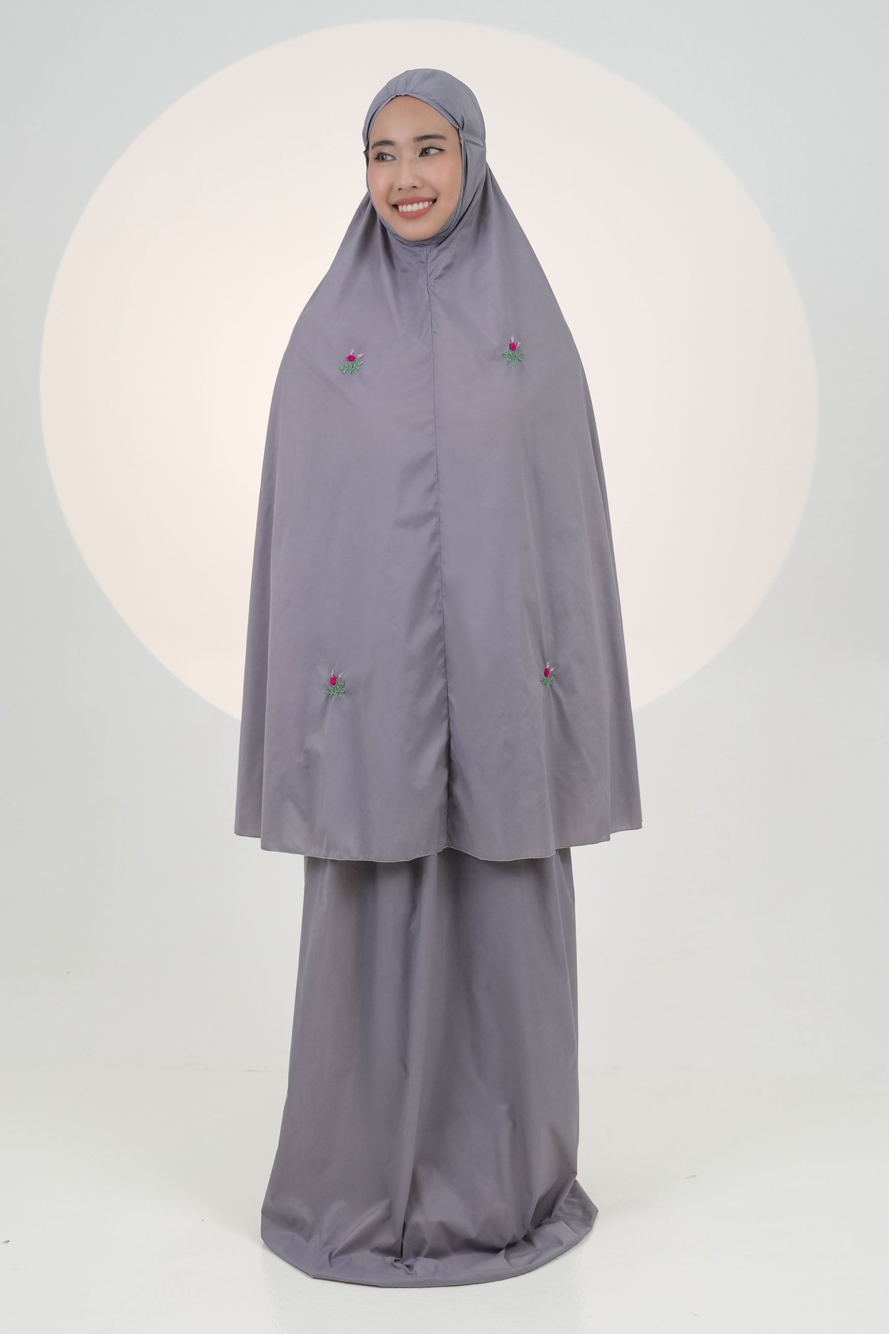 Pocketable Travel Telekung In Thistle Prayer Wear