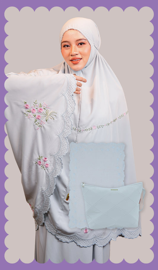 Evalora Raya Collection Set in Earl Blue