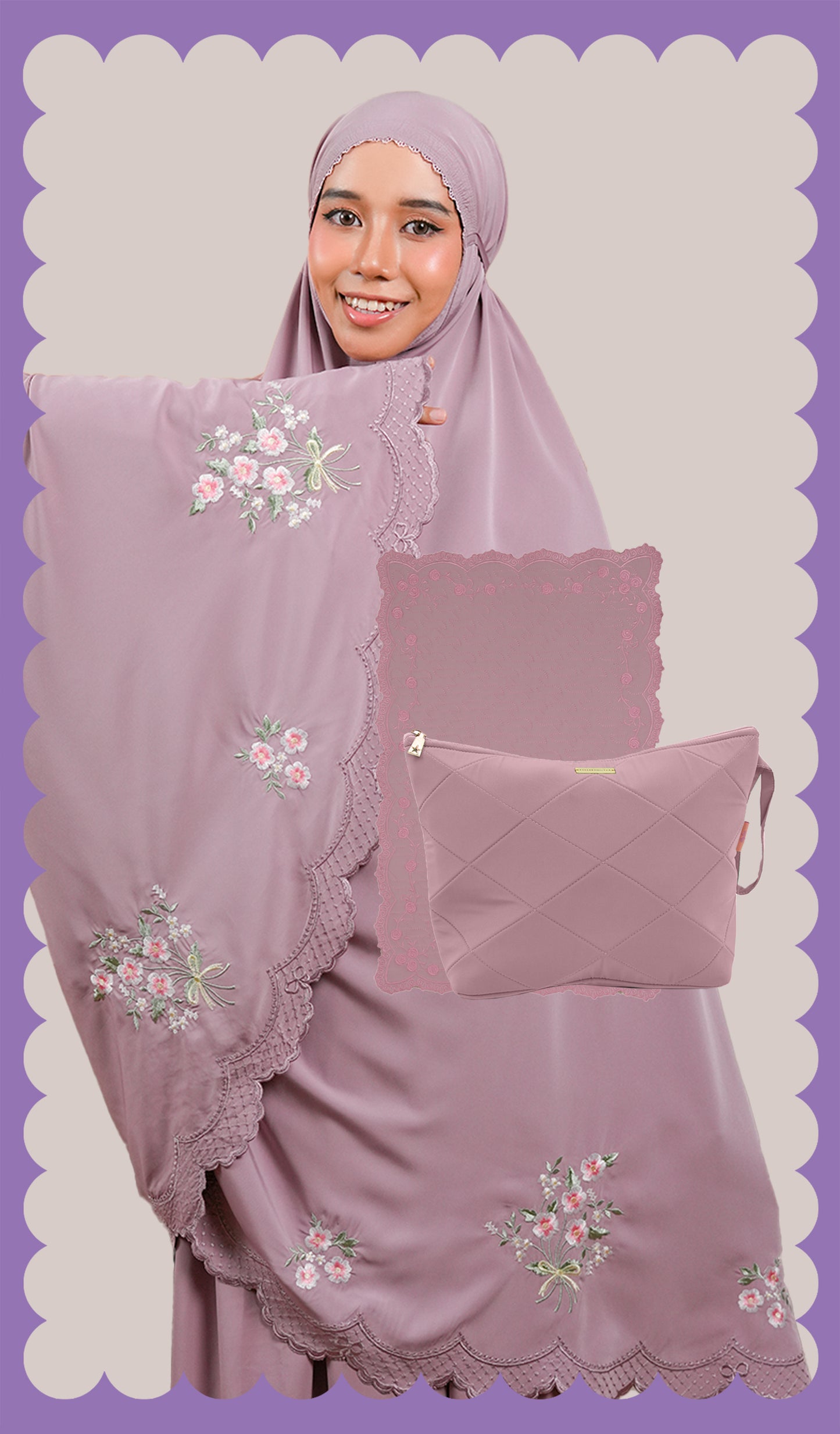 Evalora Raya Collection Set in Rose