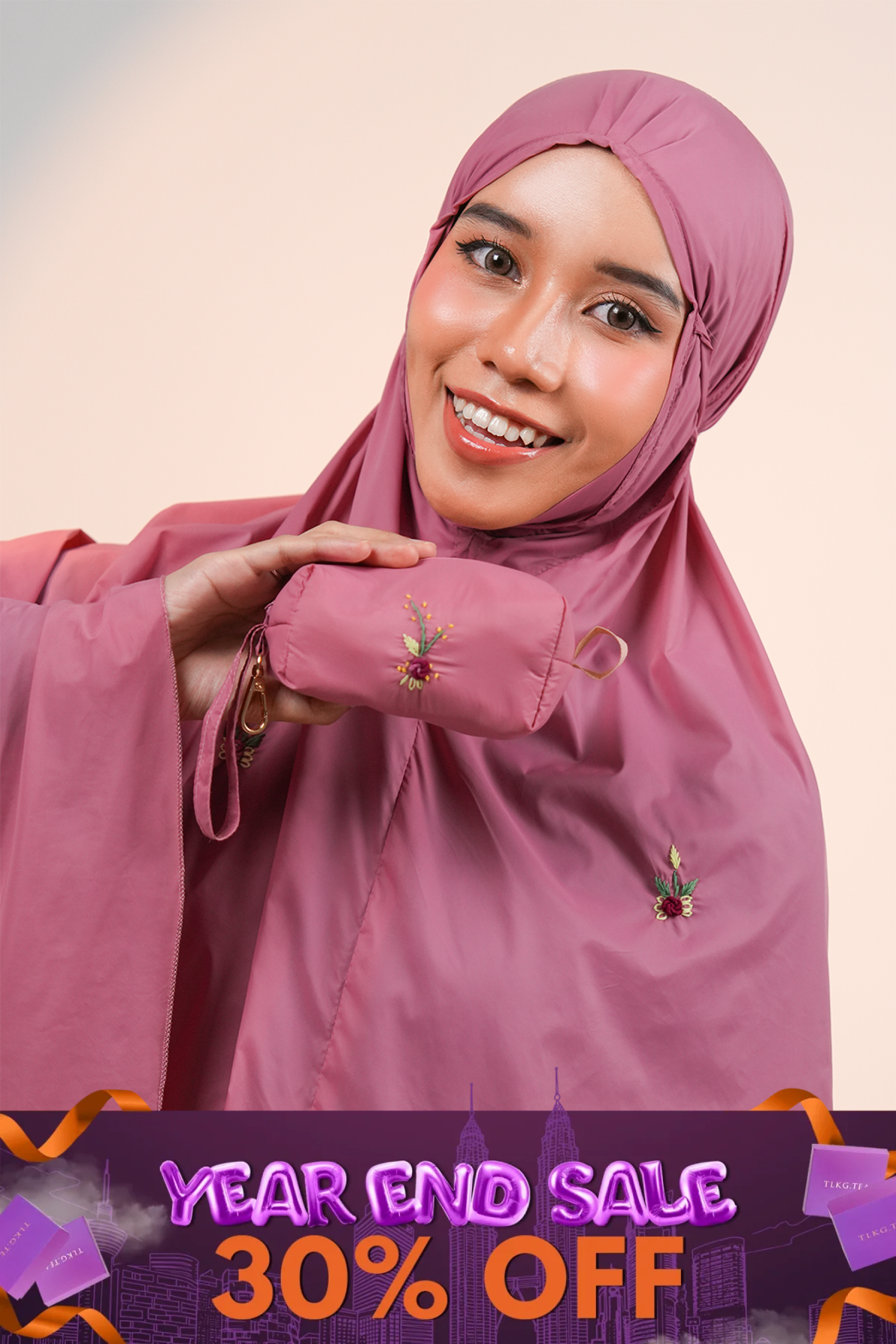 The Pocket Tea in Plum Prayer Wear