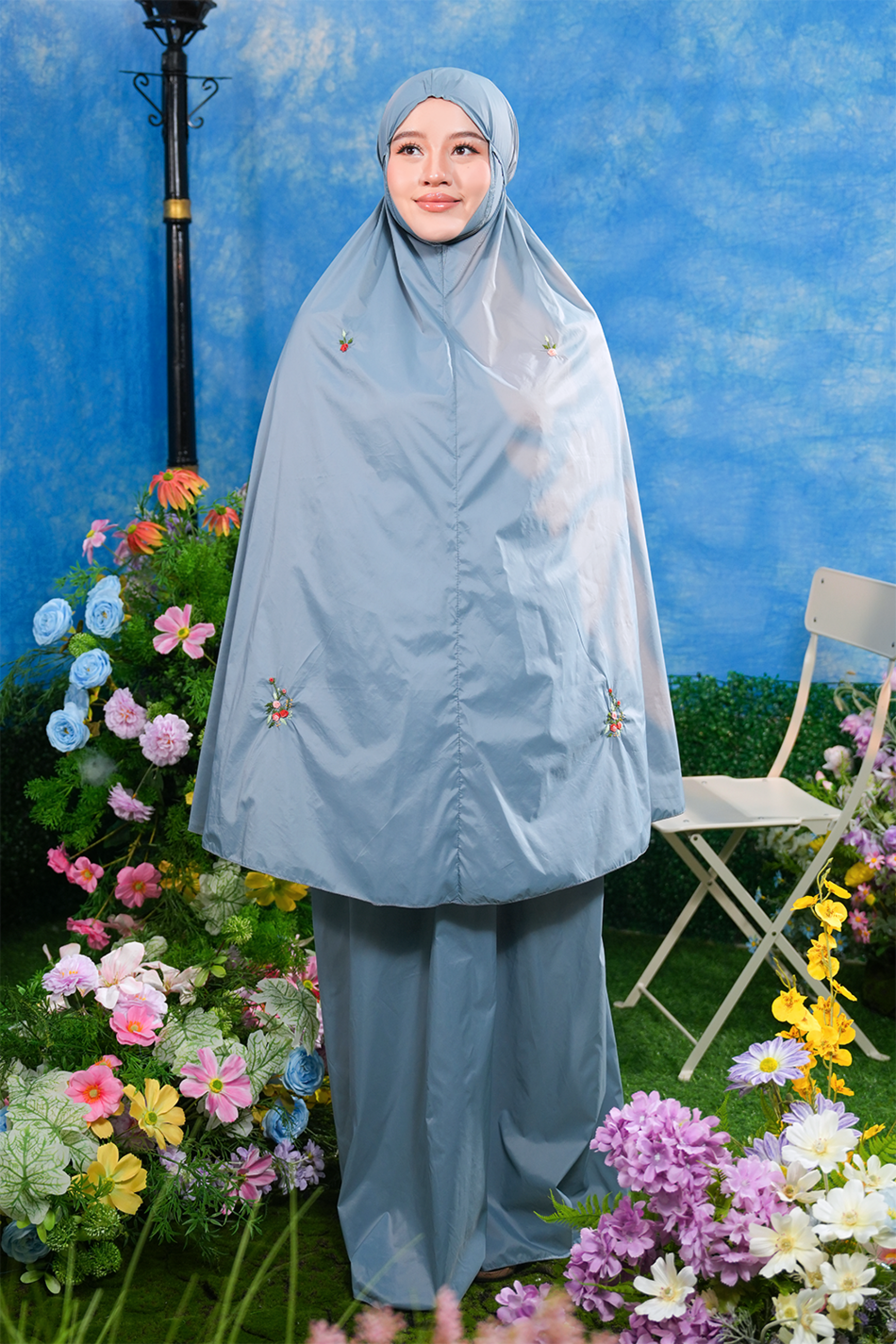 The Pocket Tea in Steel Blue Prayer Wear