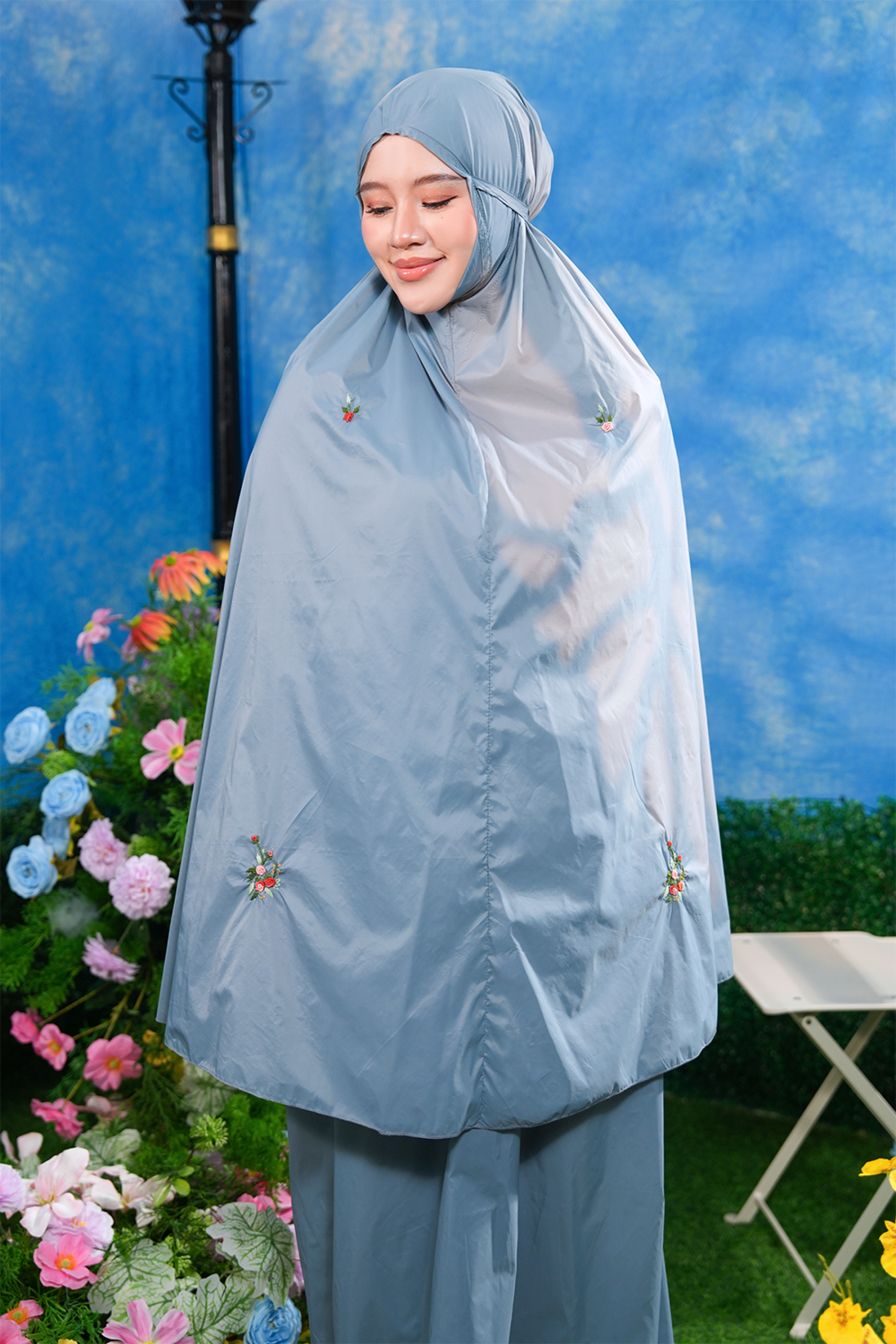 The Pocket Tea in Steel Blue Prayer Wear