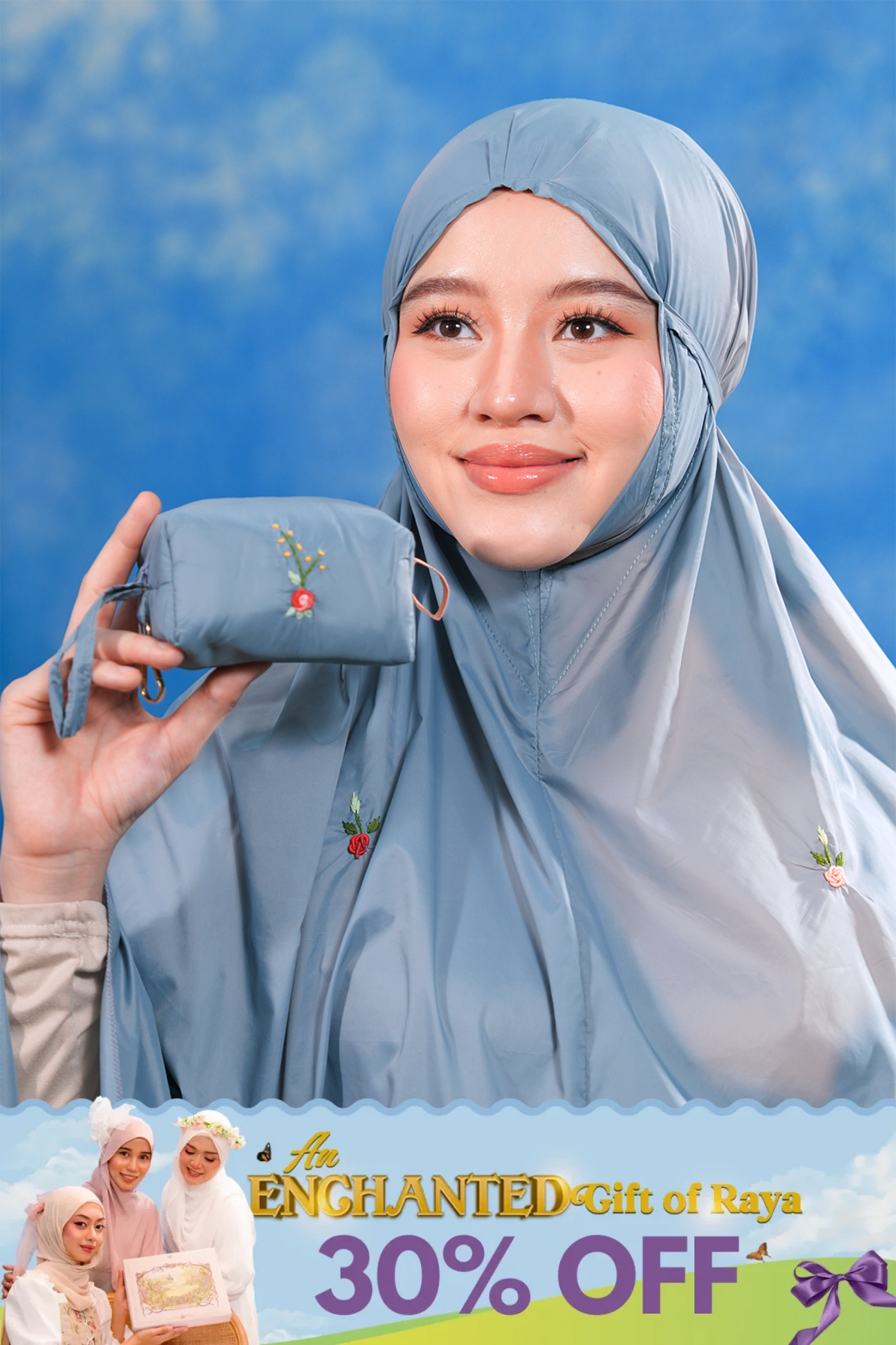 The Pocket Tea in Steel Blue Prayer Wear