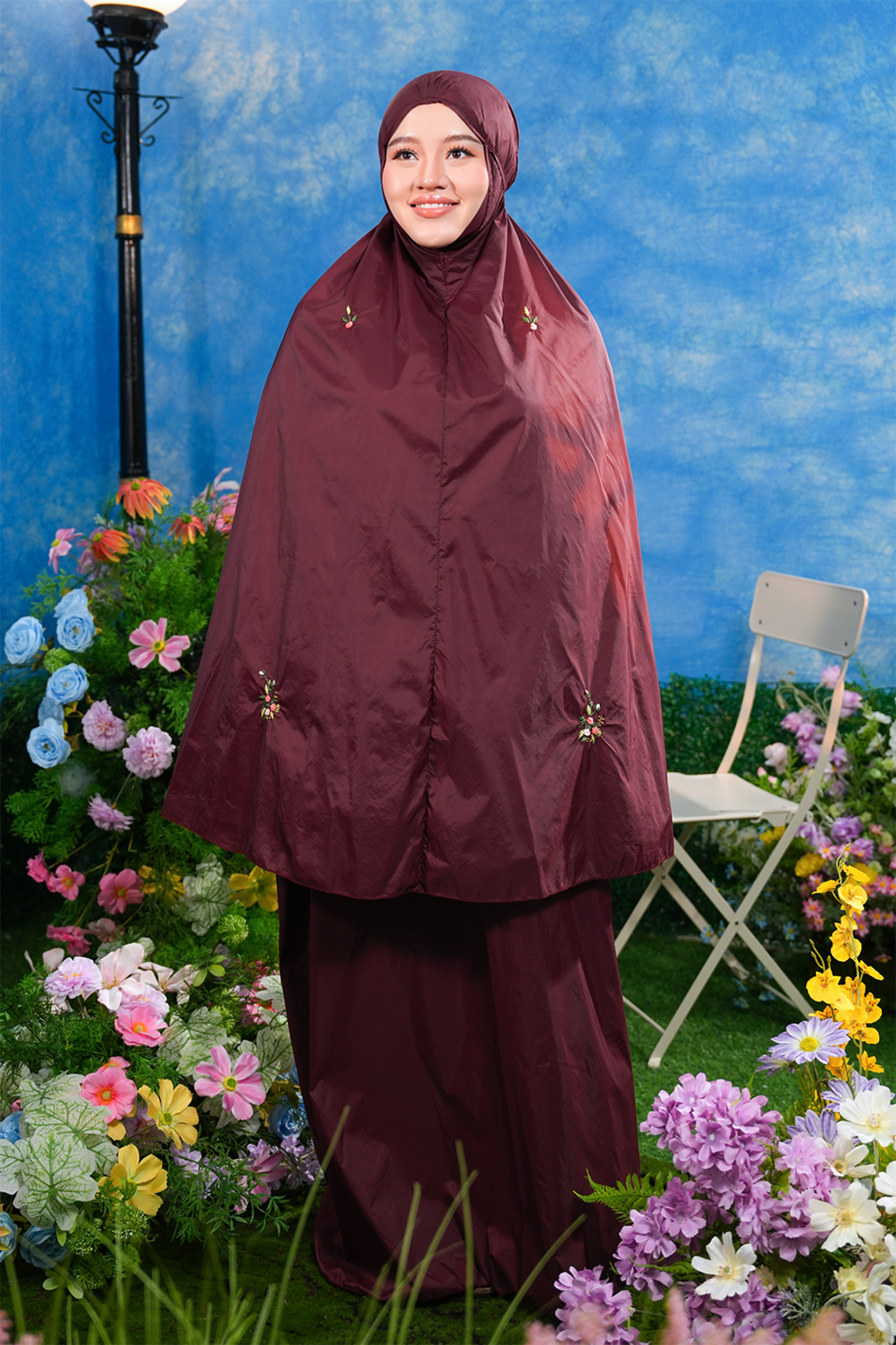 The Pocket Tea in Garnet Prayer Wear