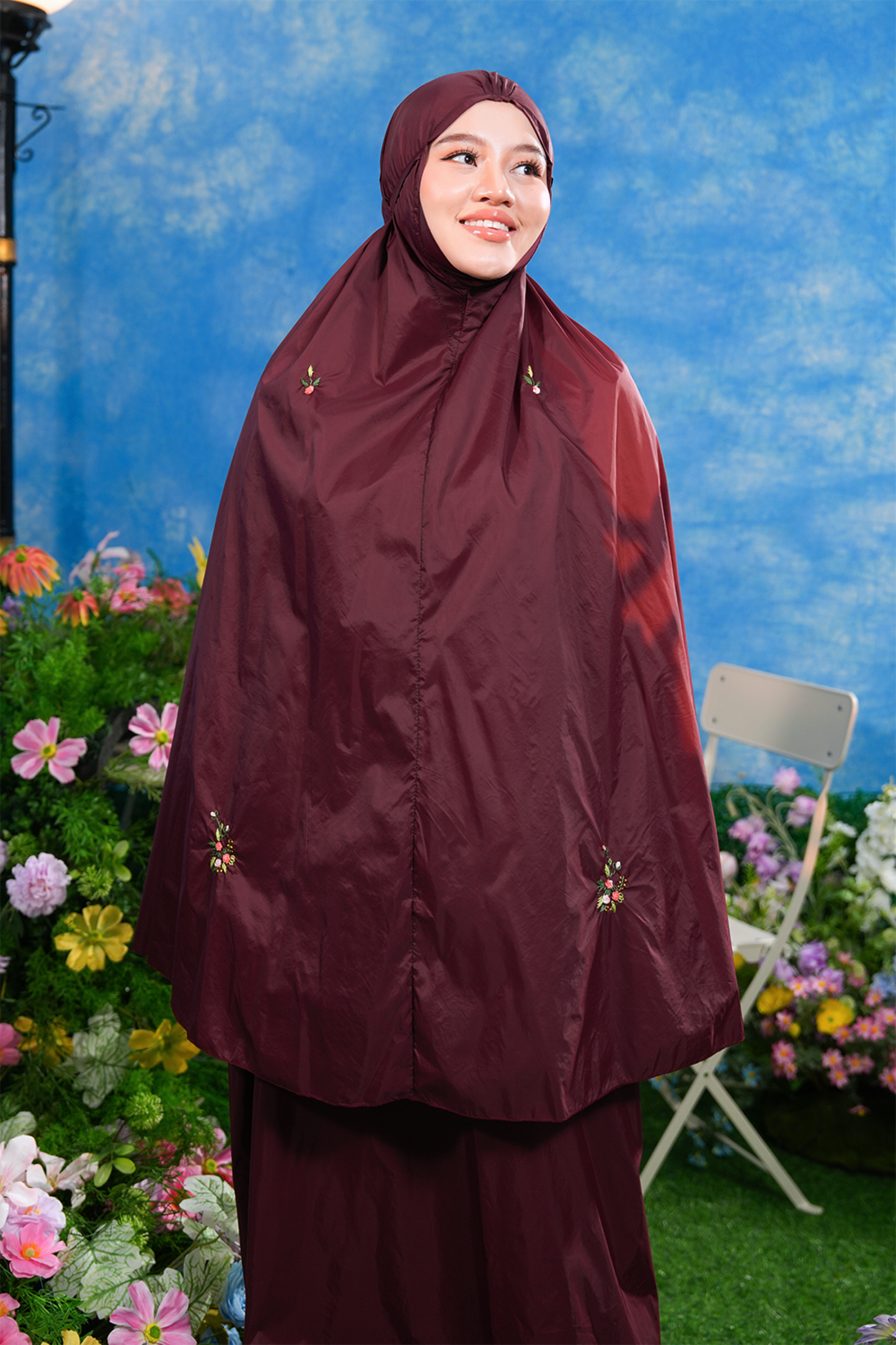 The Pocket Tea in Garnet Prayer Wear