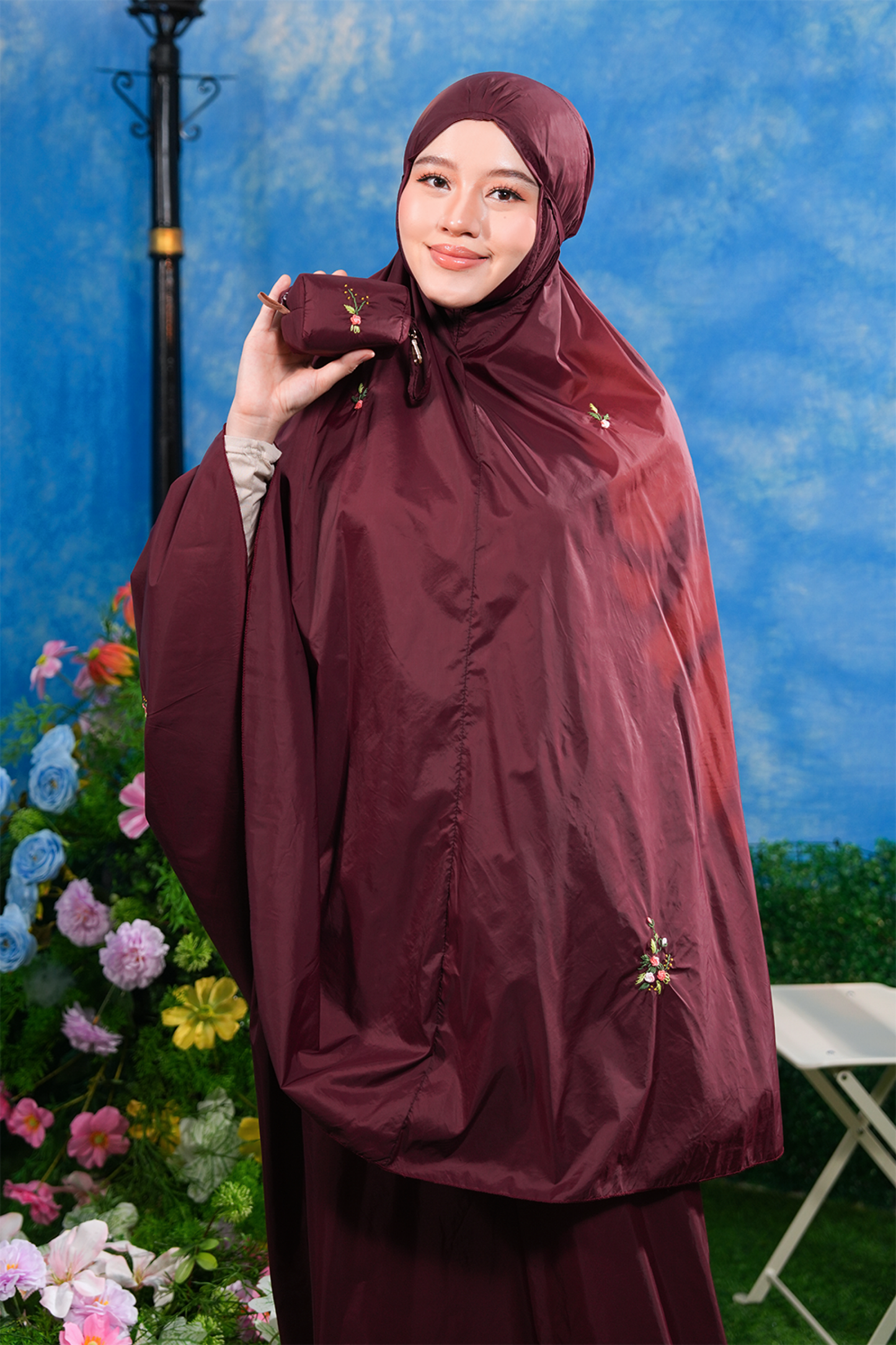 The Pocket Tea in Garnet Prayer Wear