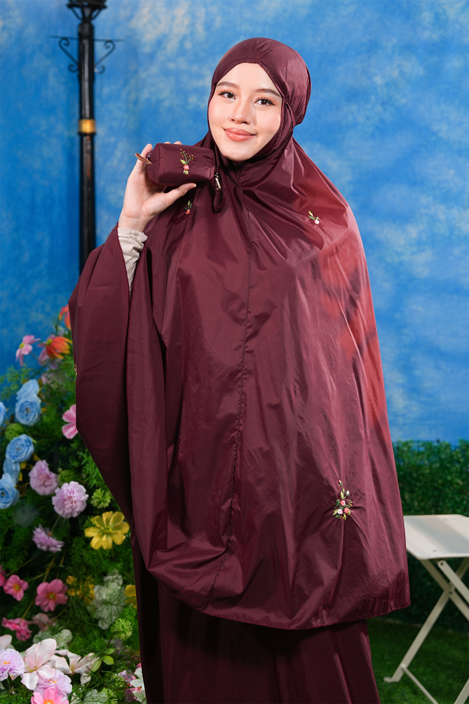 The Pocket Tea in Garnet Prayer Wear