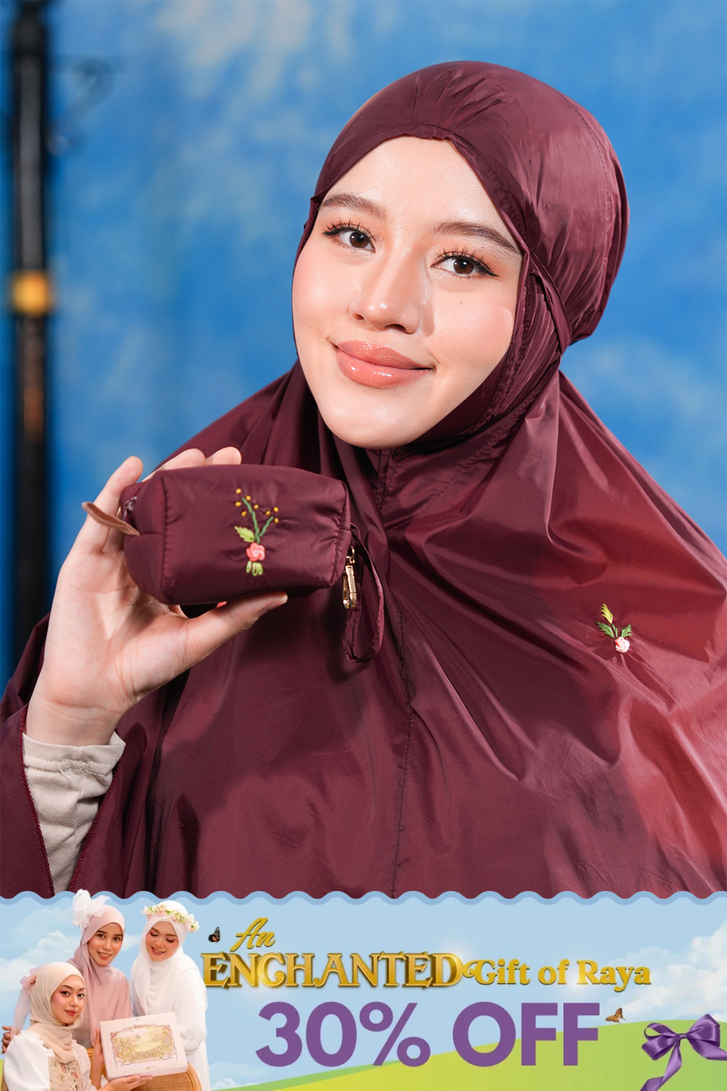 The Pocket Tea in Garnet Prayer Wear