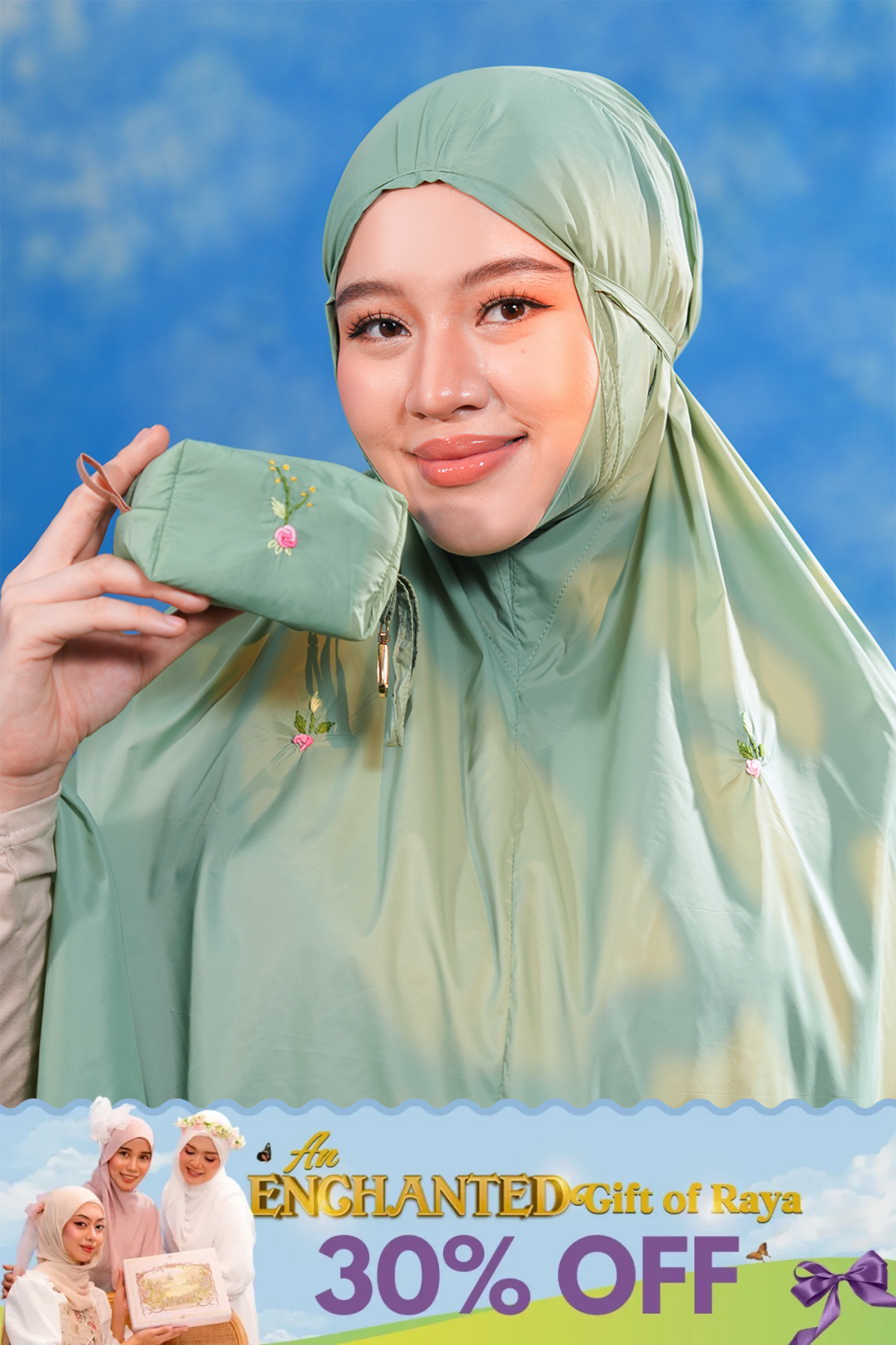 The Pocket Tea in Green Prayer Wear