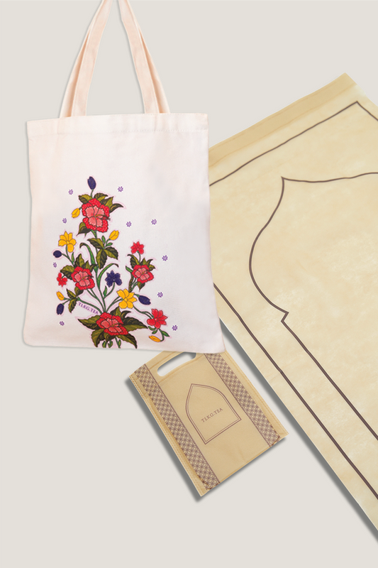 Hibiscus Tote Bag + Travel Prayer Mat