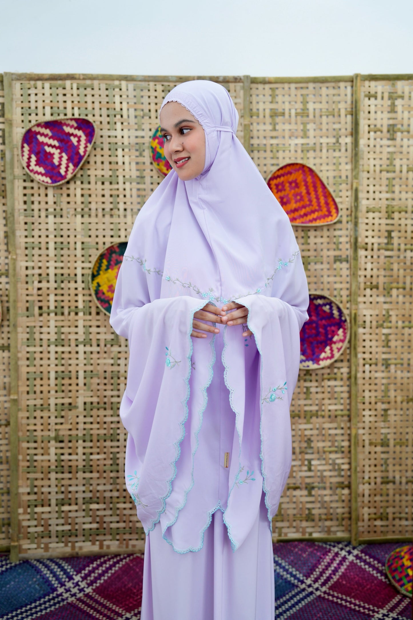 [As Is] Anggun Purple / 19.5 (Petite) Prayer Wear