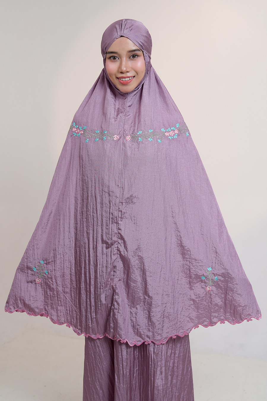 Peony Travel Telekung in Mauve Prayer Wear