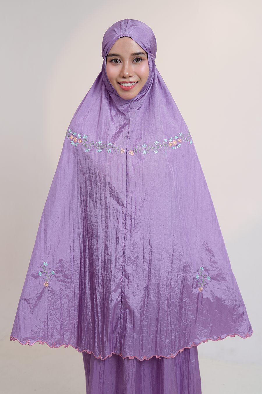 Peony Travel Telekung in Purple Prayer Wear