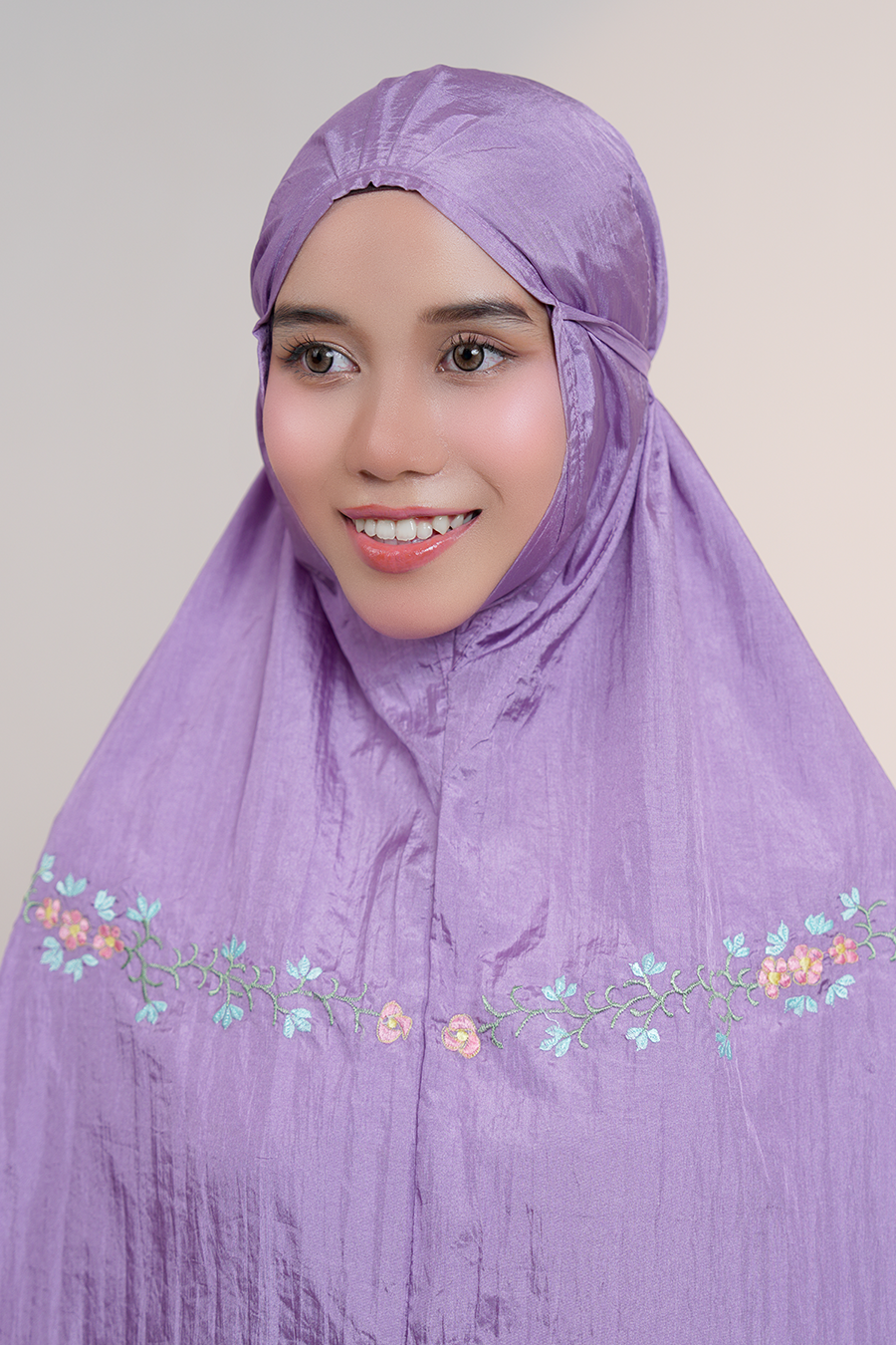 Peony Travel Telekung in Purple Prayer Wear