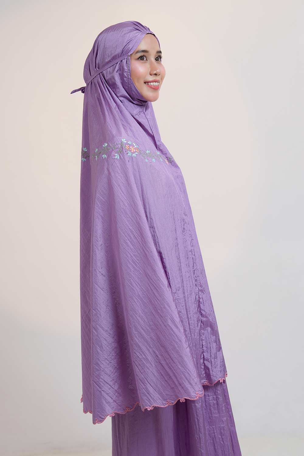 Peony Travel Telekung in Purple Prayer Wear