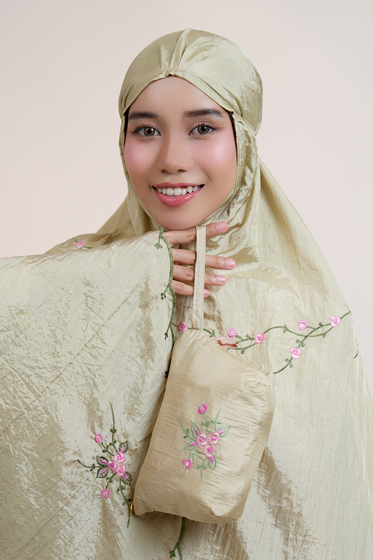 Travel Roses in Gold Prayer Wear