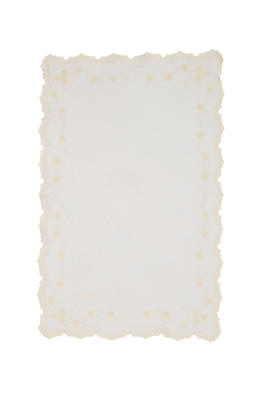 [As is] Tea Roses Mini Sejadah Vanilla Prayer Mat & Bag