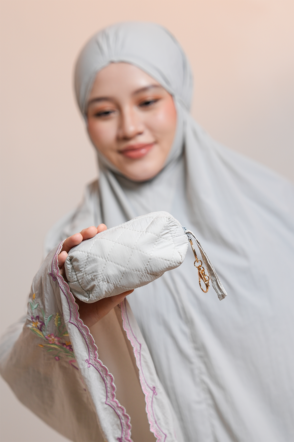 Whispered Grace in Linen Mist