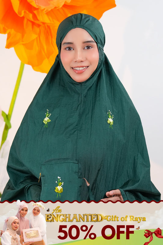 [As Is] Zehra Sling Travel Emerald / XS Prayer Wear